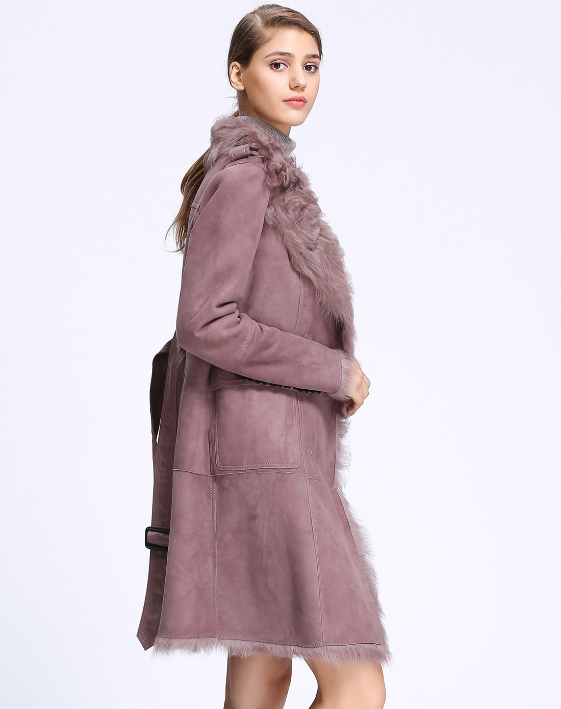 女装小湖羊皮时尚皮毛一体