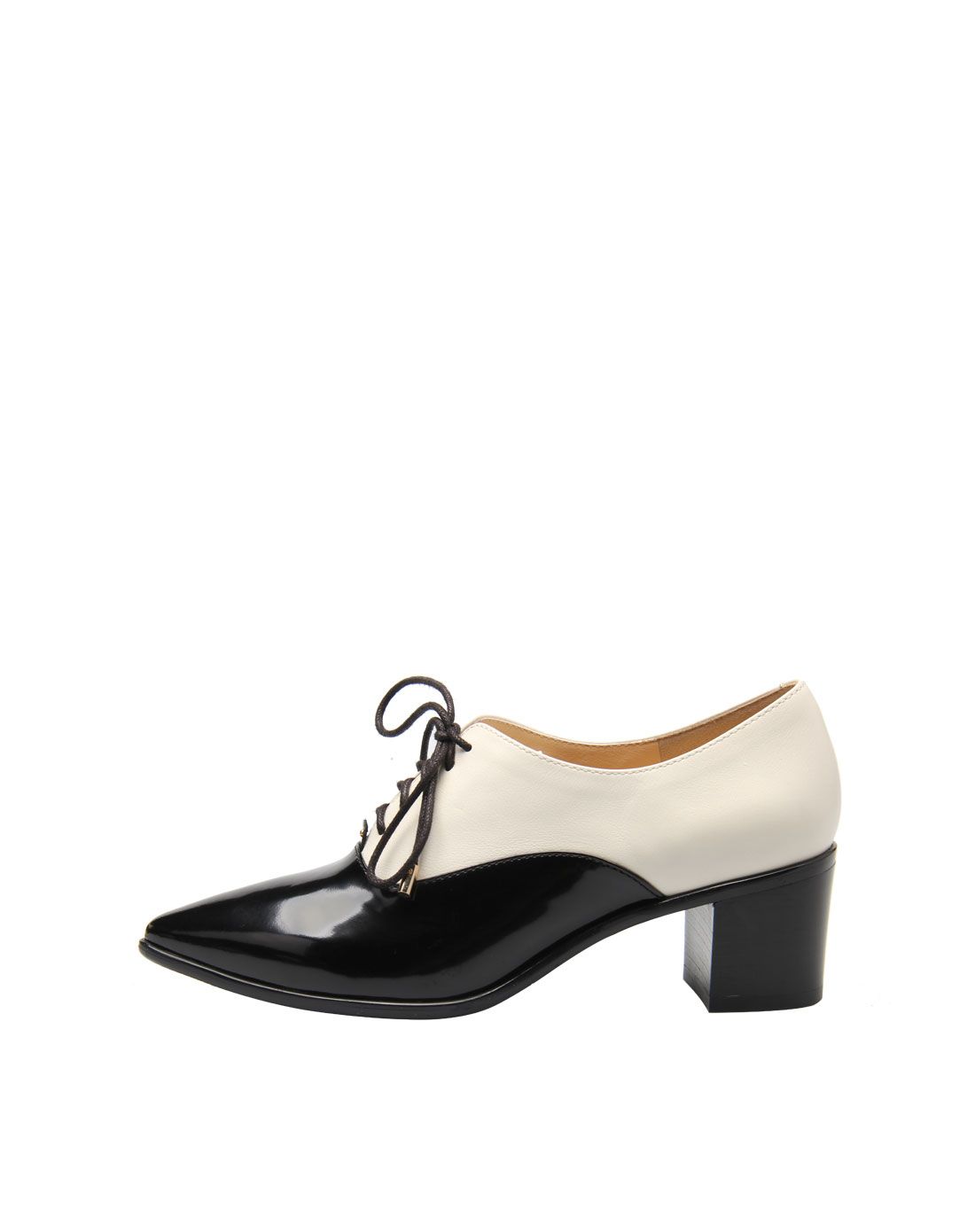 fed女鞋白色牛皮深口鞋