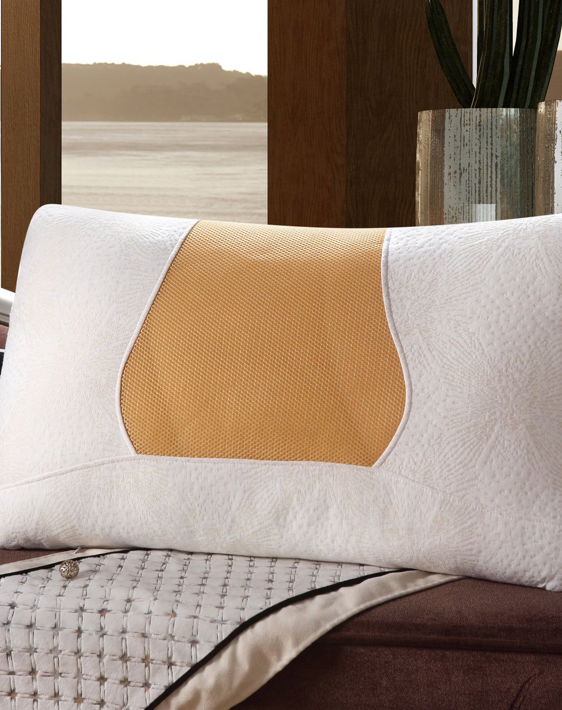 名典可拆洗针织双面热熔保健枕*品48*74