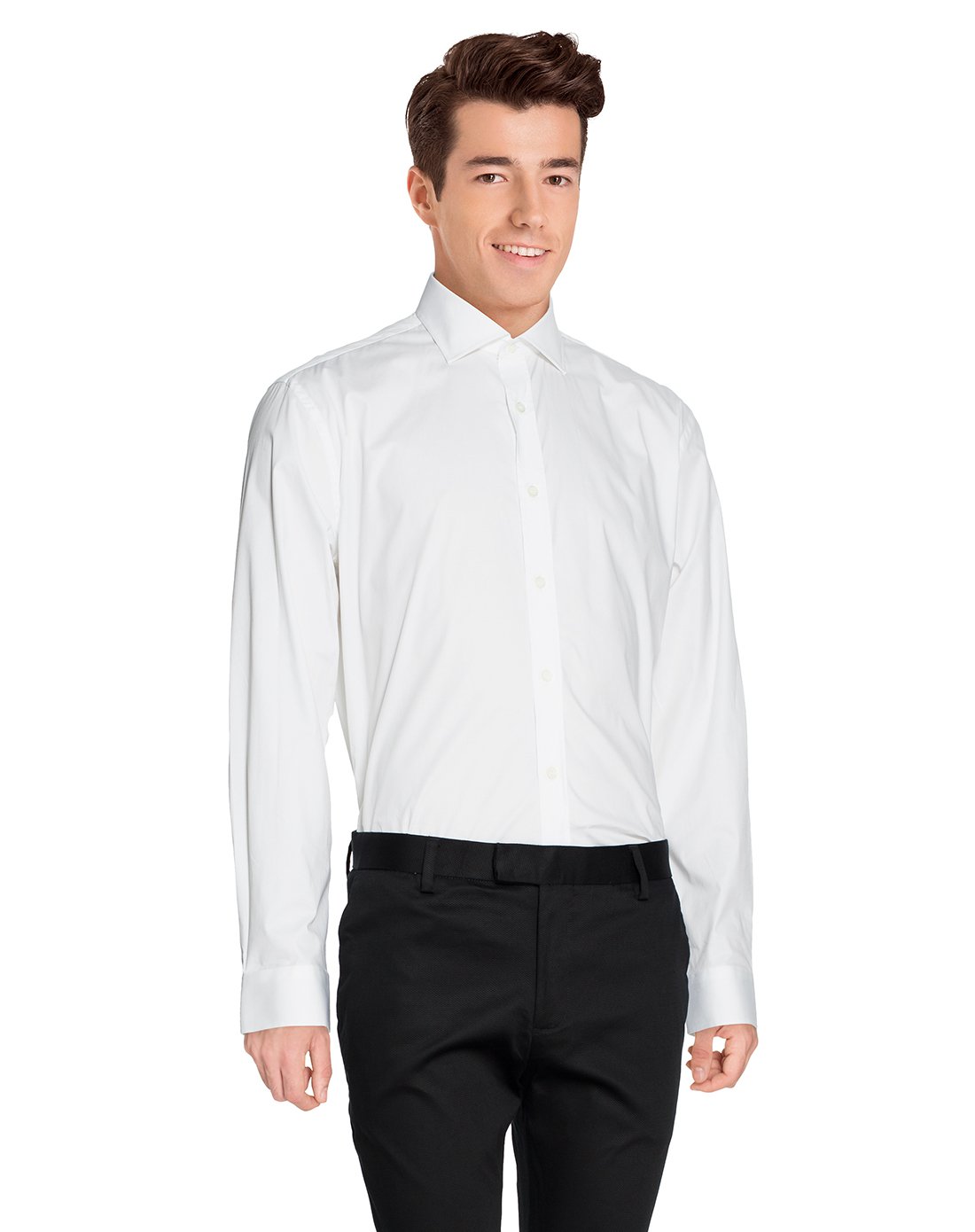 cerruti 1881男款标准领棉质长袖衬衫