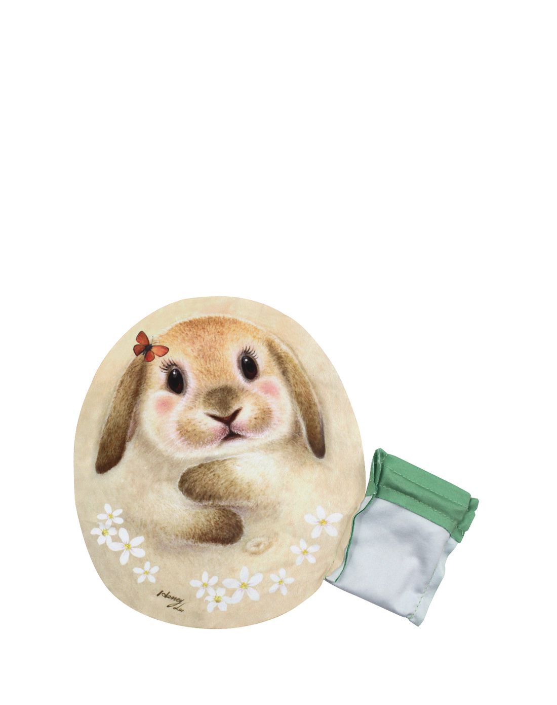 驼色长睫毛兔子罗比多功能擦拭布