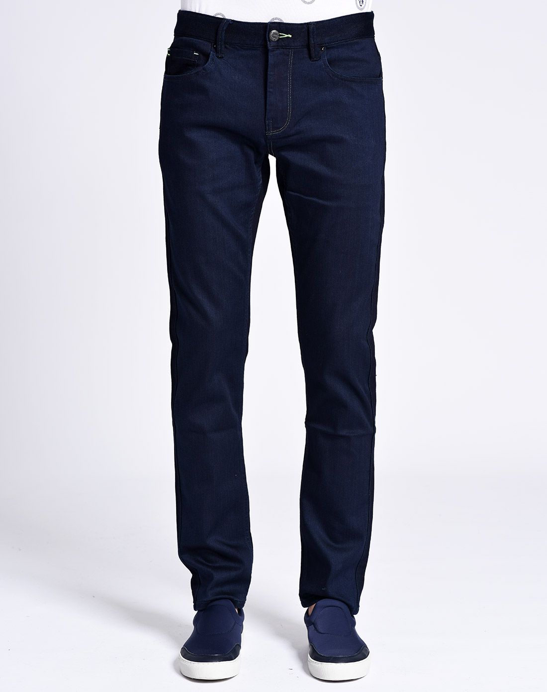 利郎l2 藏蓝色经典款式简约休闲牛仔裤