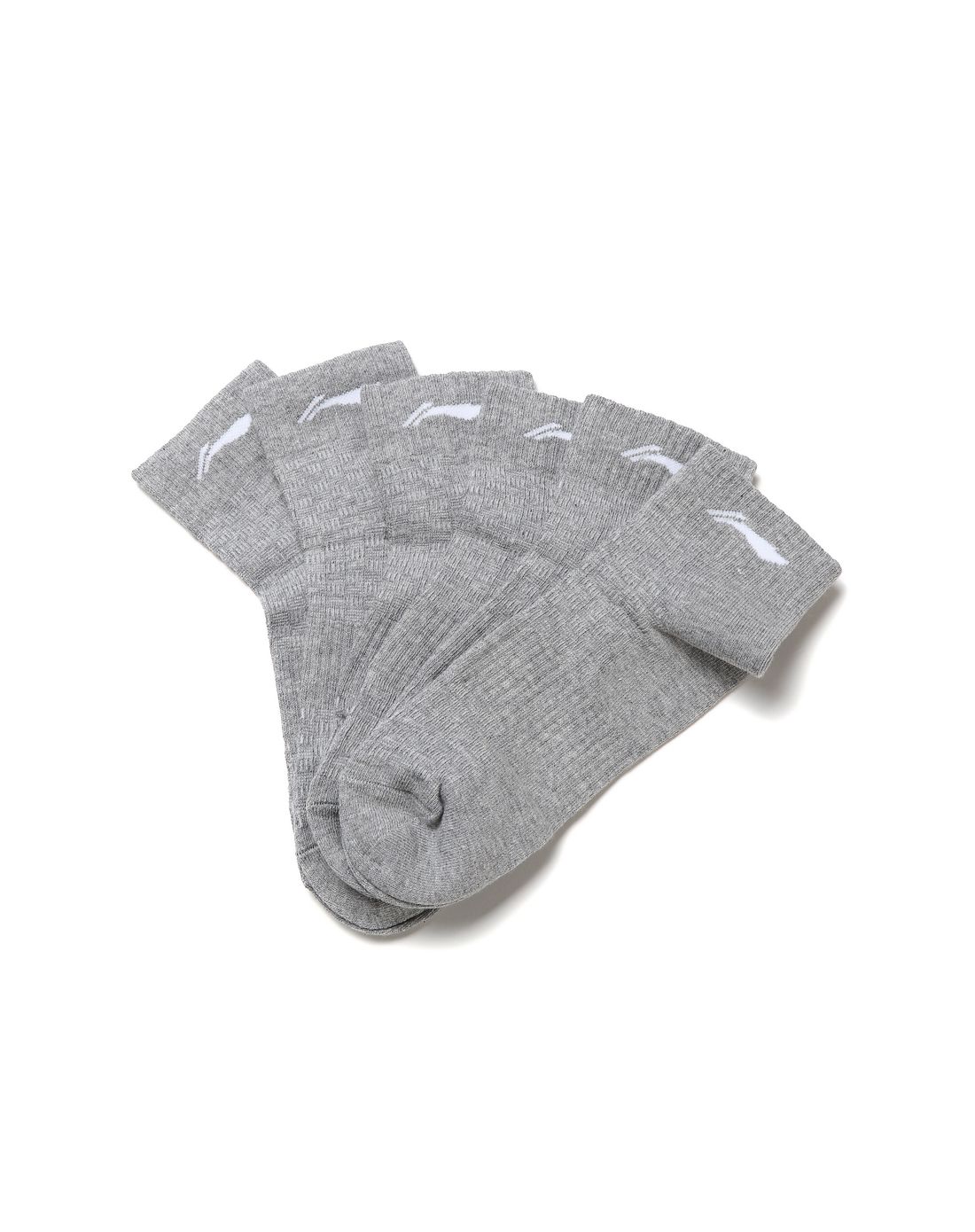 亲肤柔软 男款灰色运动袜 三双装