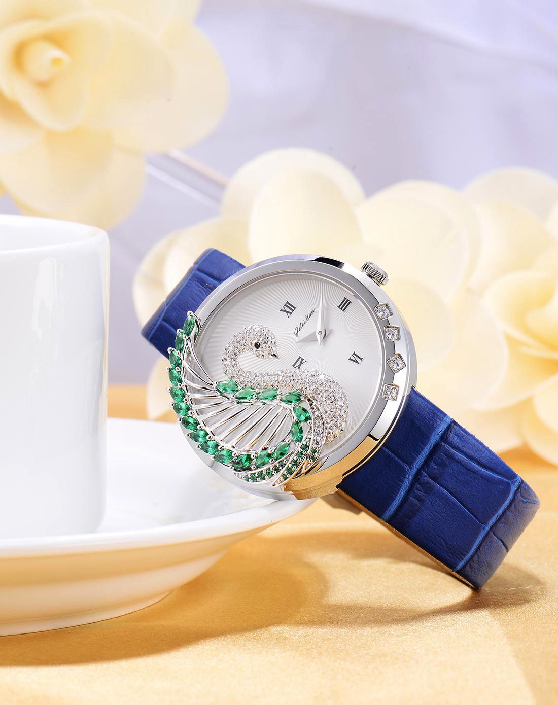 > 格雷曼天鹅女士石英表