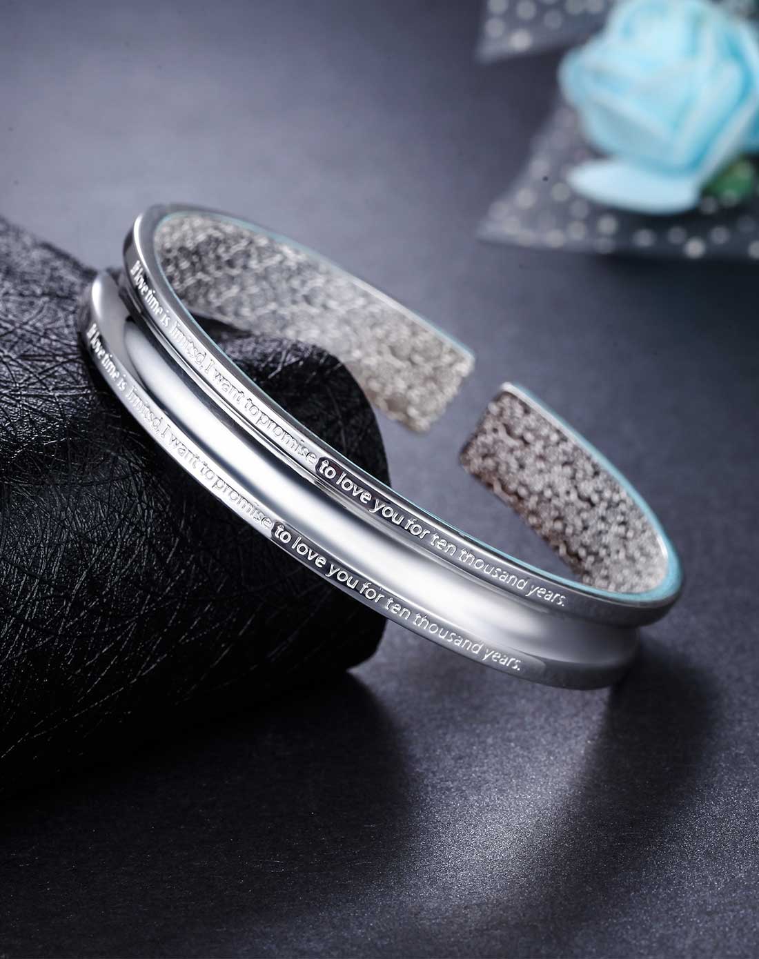 七度银饰专场七度白首不分离万足银手镯(带证书)33261_唯品会