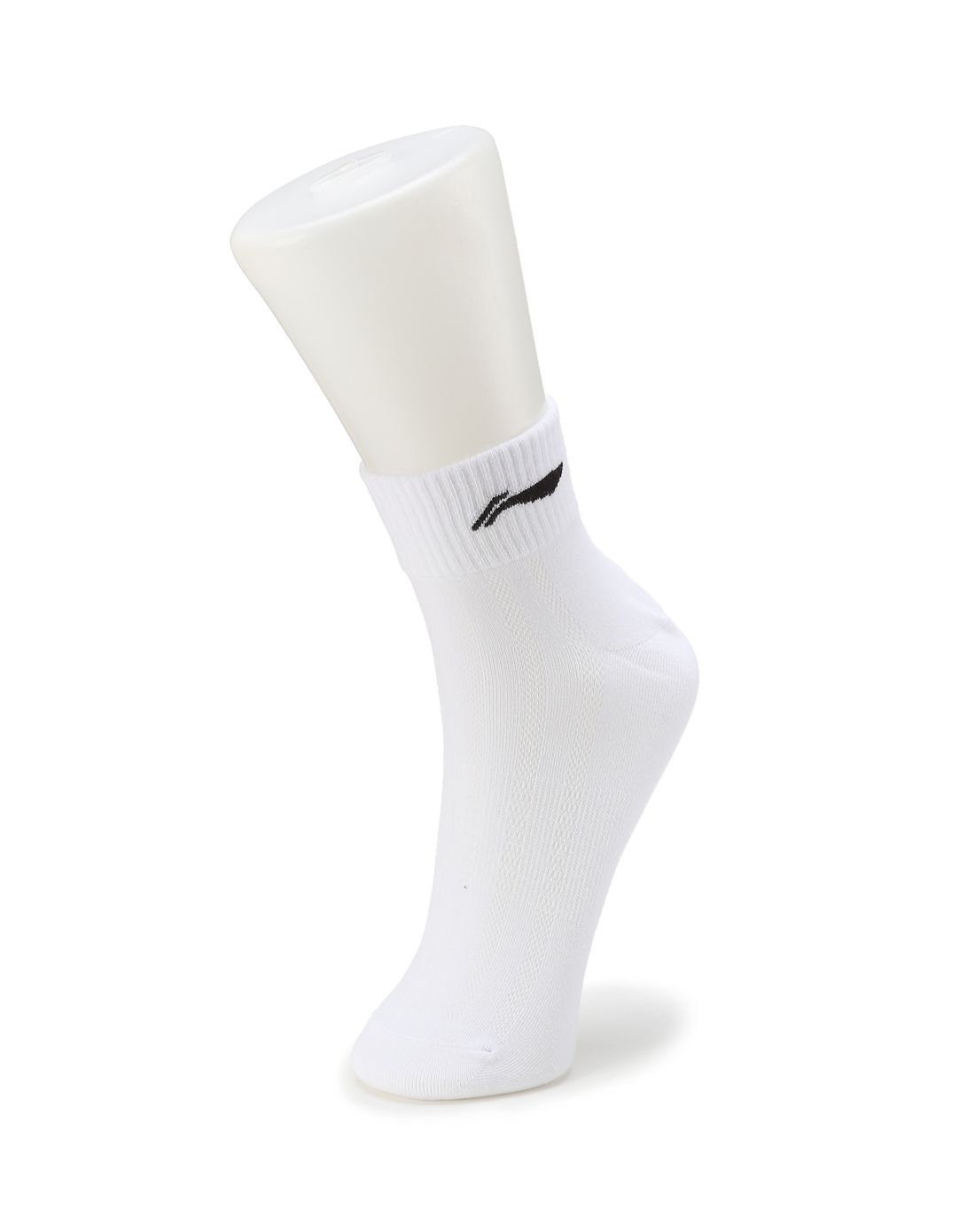 吸汗柔软 男款白色运动袜 三双装