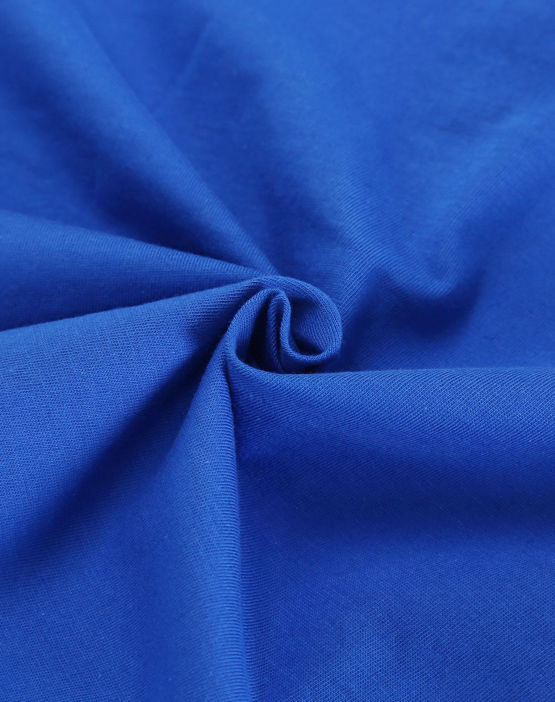 男童宝蓝色印花纯棉t恤