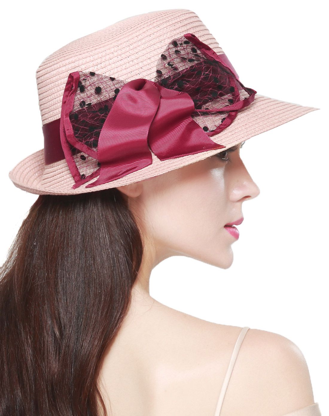 宏达 唯品首发 英伦风防晒卷檐帽