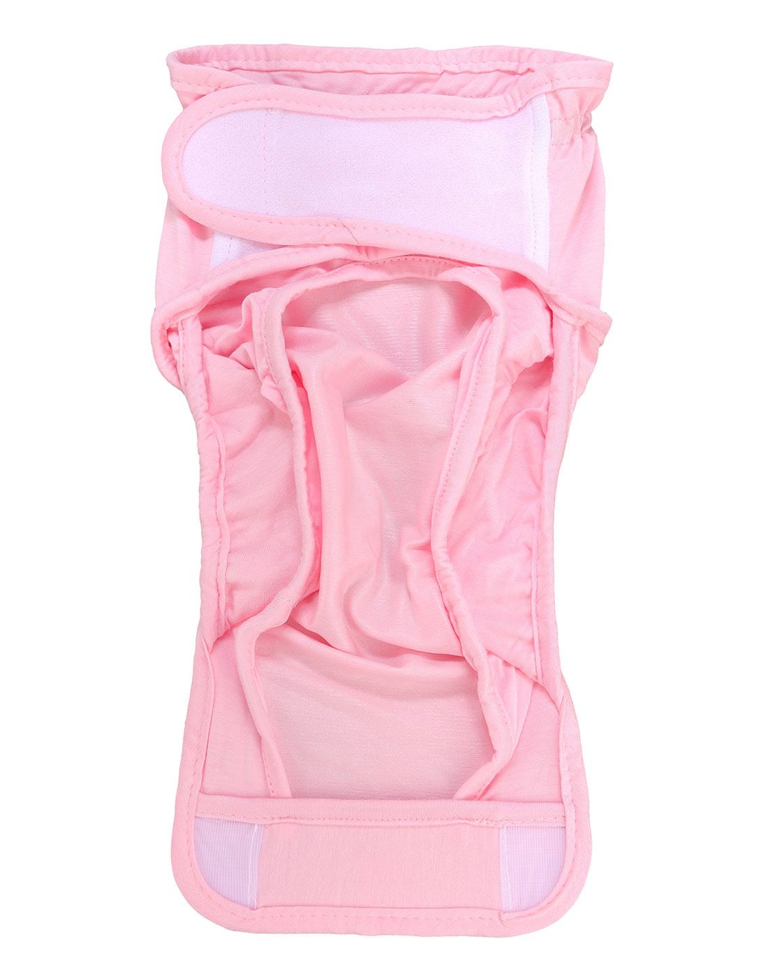 萌宝婴儿竹纤维尿布兜尿裤粉色l