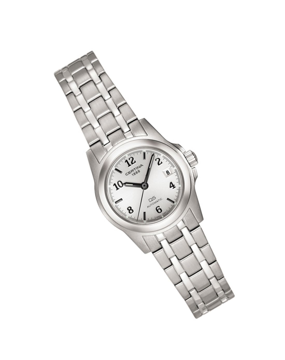 雪铁纳 经典系列白盘钢带机械女表c561.7195.42.15