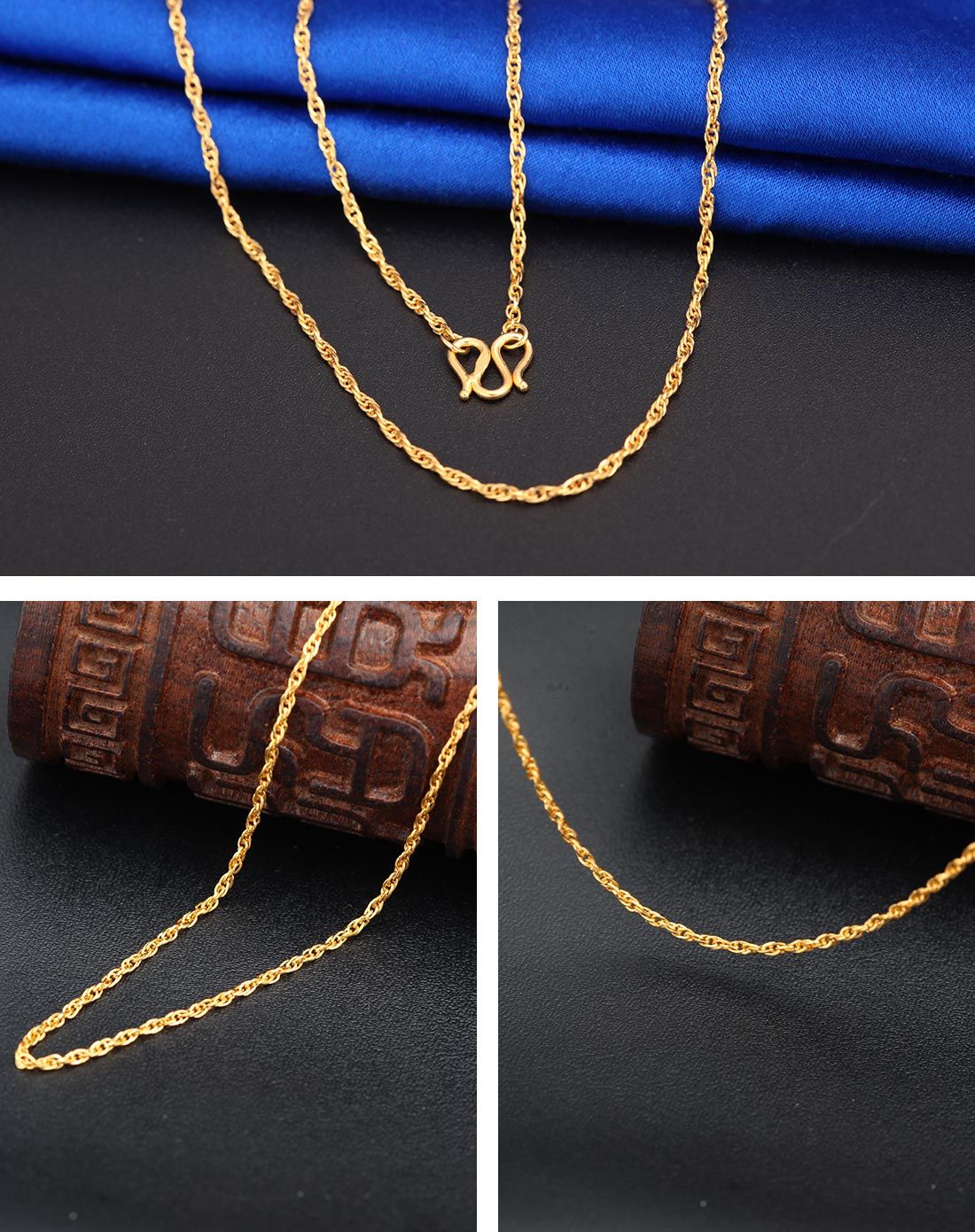 黄金绞丝链项链(女)