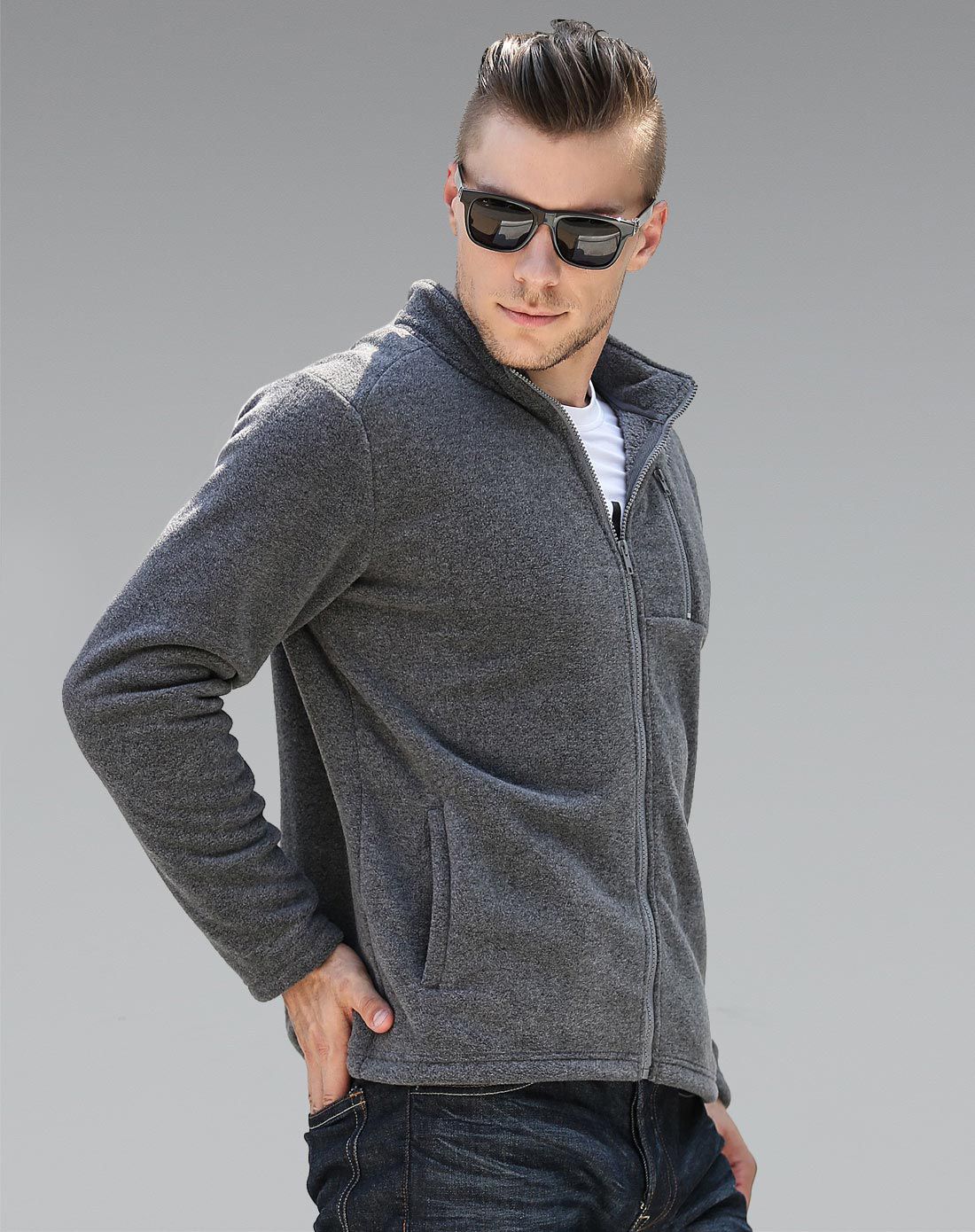 舒适柔软 男款拉链衫 休闲系列