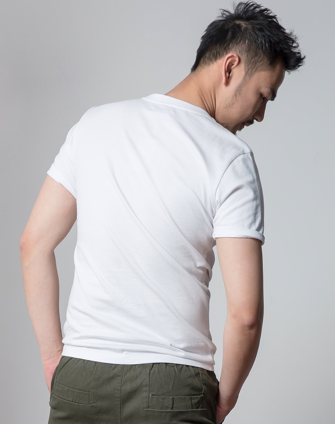 律动印花t恤白色