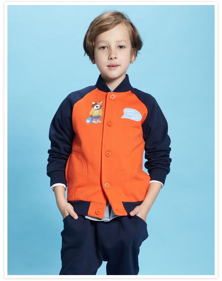小虎宝儿tiger mini男童专场加绒防风二熊撞色棒球衫jk0418a_唯品会