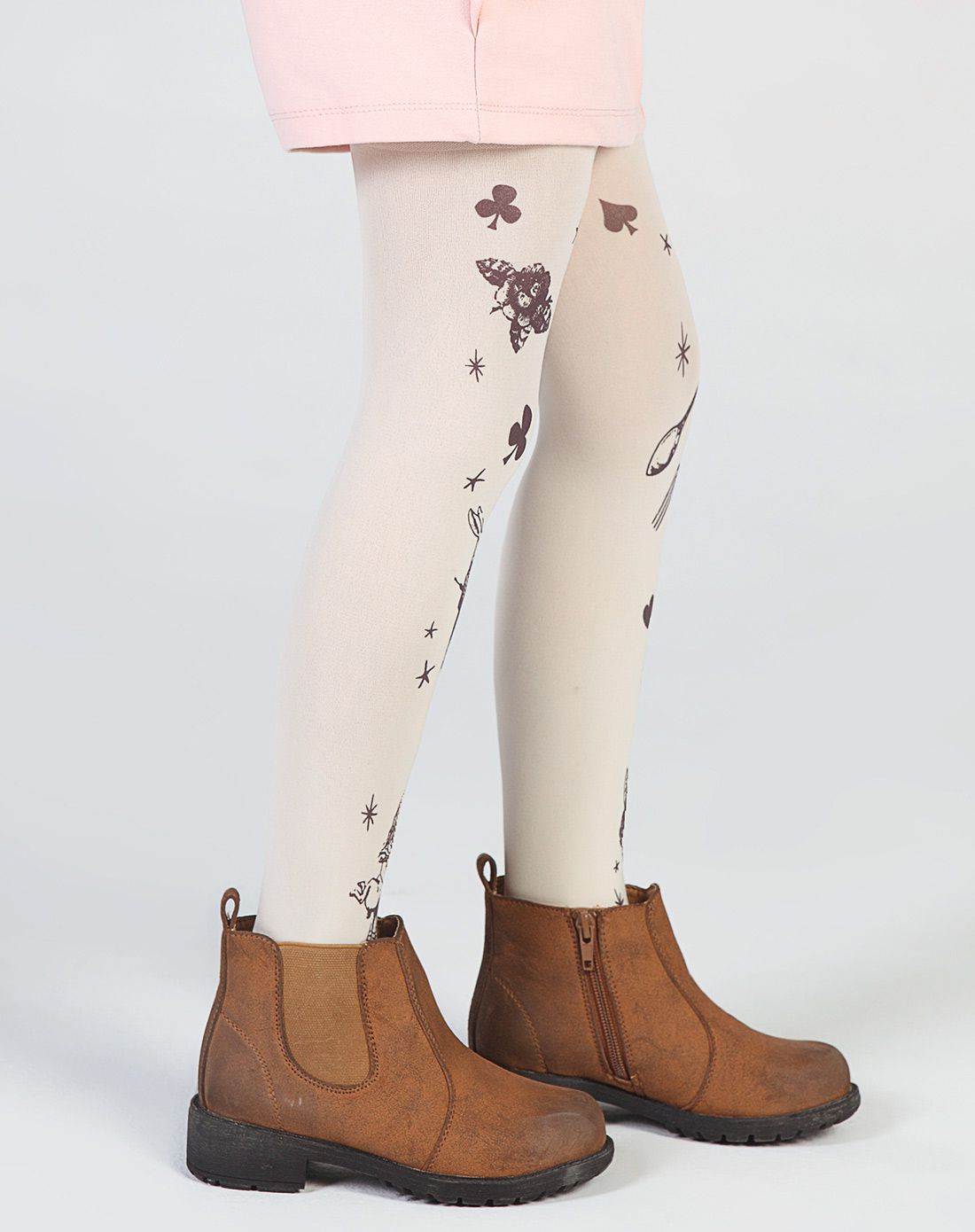 【两件起售】女童奶白小女孩连裤袜