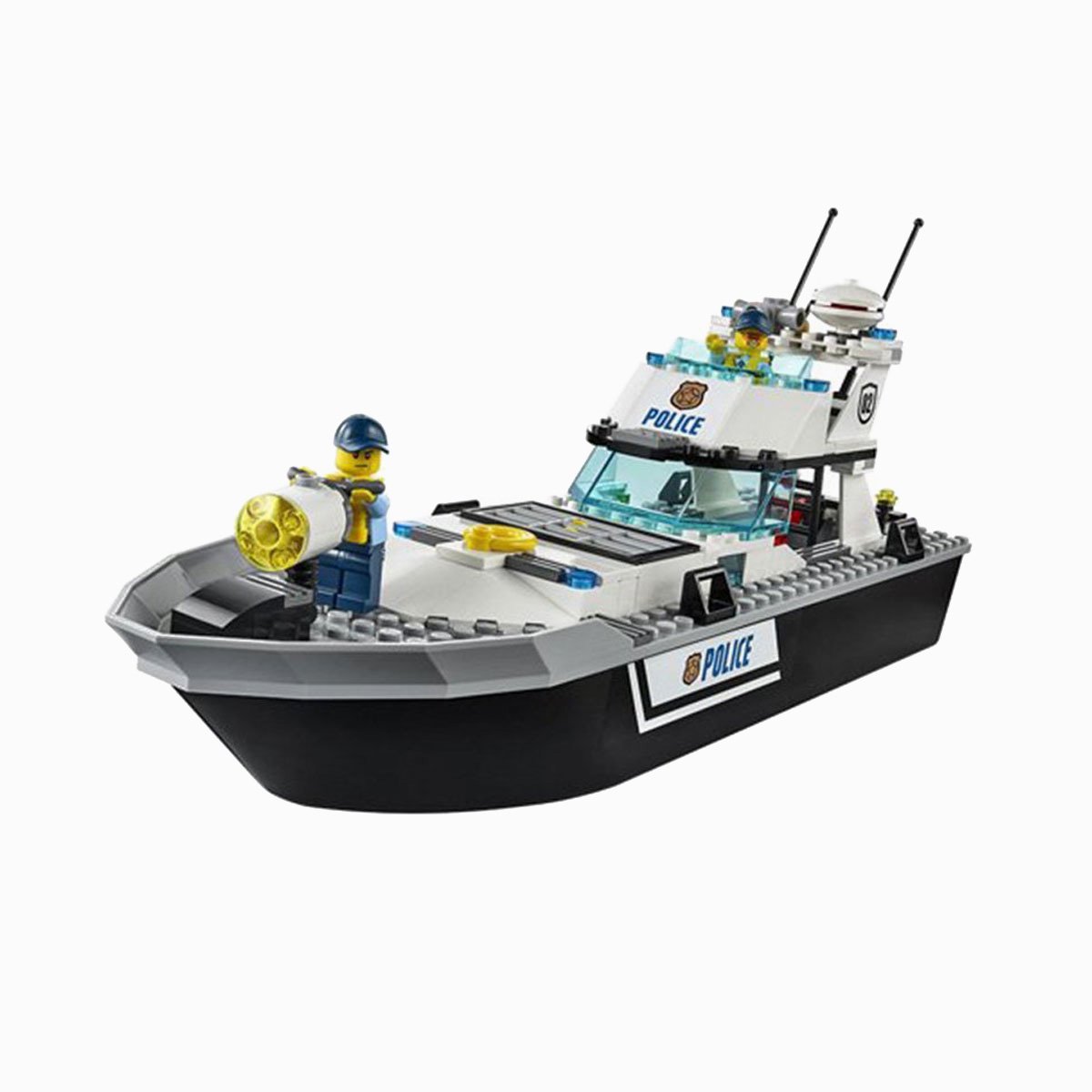 乐高lego城市系列60129警用巡逻艇乐高玩具积木 儿童玩具 益智启蒙