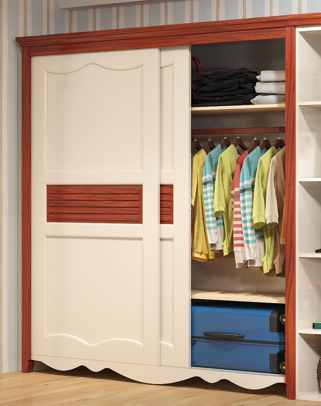 地中海推拉门储物衣柜