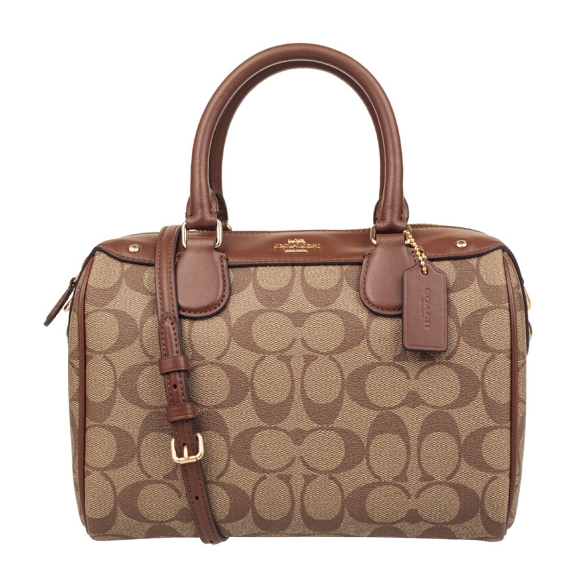 coach 蔻驰 女士小号单肩斜挎手提波士顿桶包 f58312