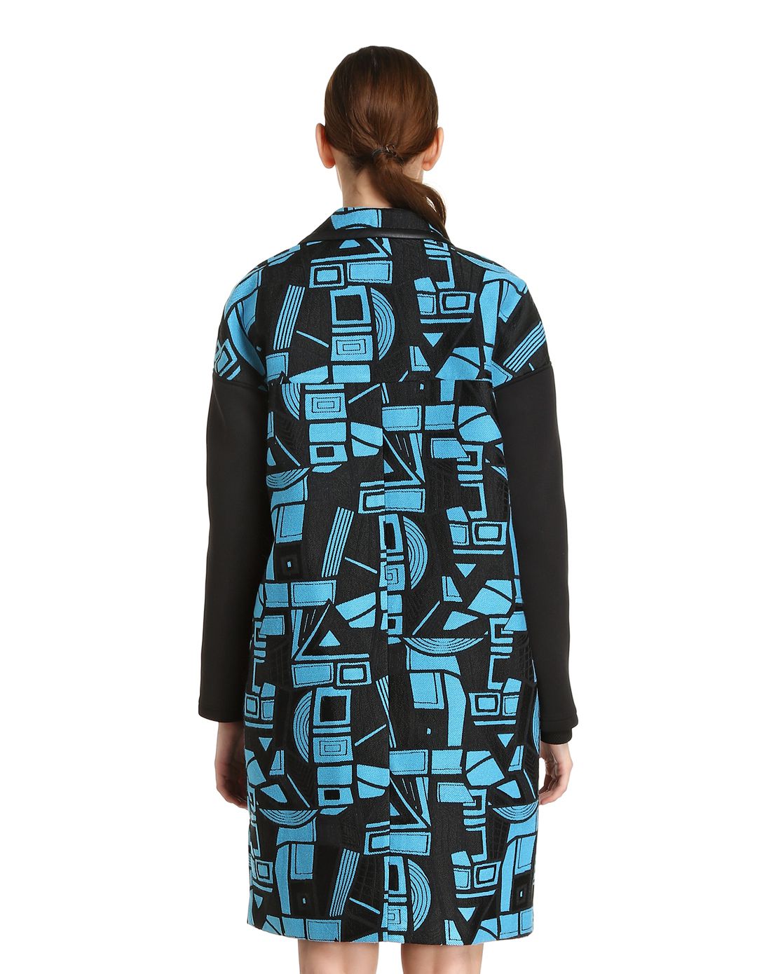 尹默黑/蓝色优雅时尚外套iwvq40513124_唯品会