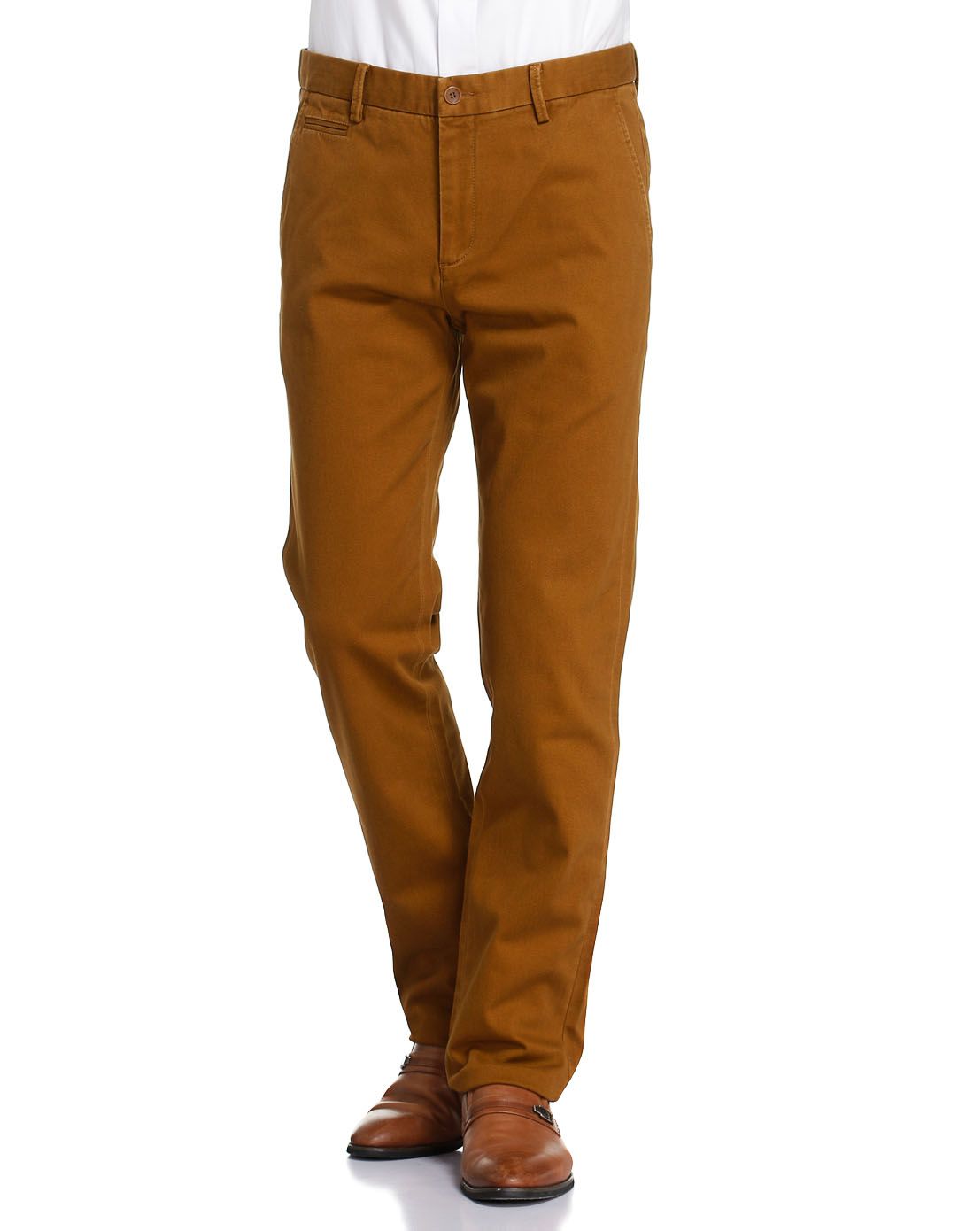 男款棕色休闲裤