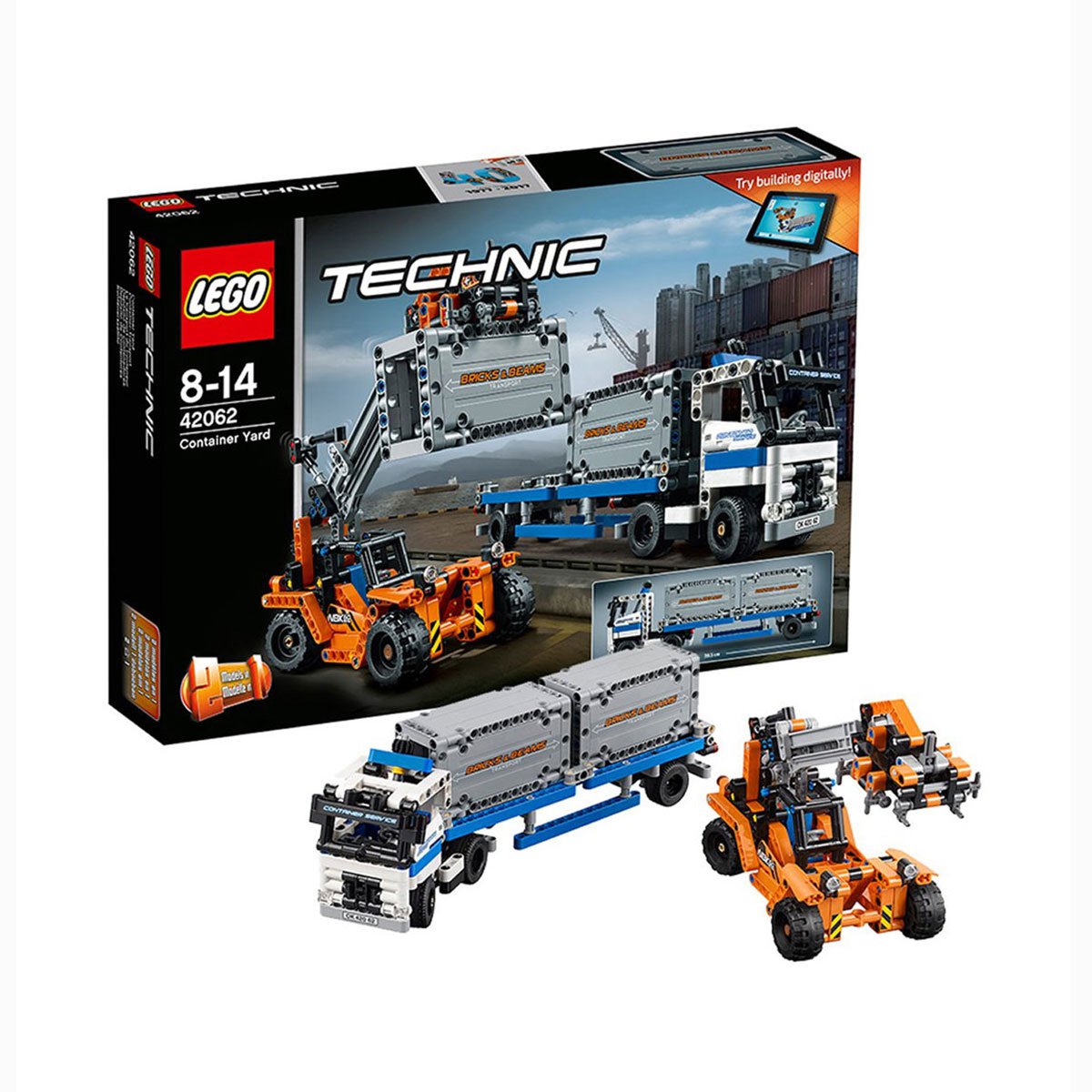 乐高lego机械组系列42062集装箱工程车组合乐高玩具积木 益智启蒙 diy