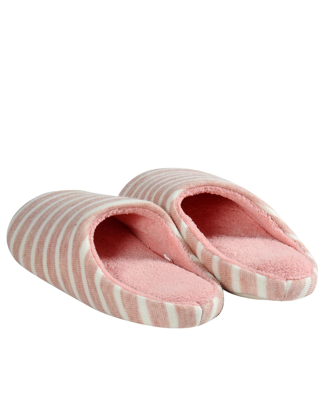 集适家cozyard家居用品专场女士冬季条纹布日式针织红条居家棉拖zt