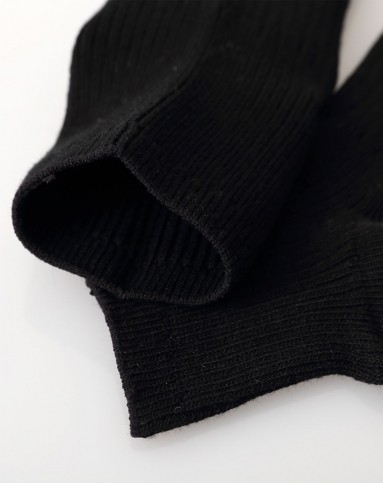 男士黑色船袜三双装