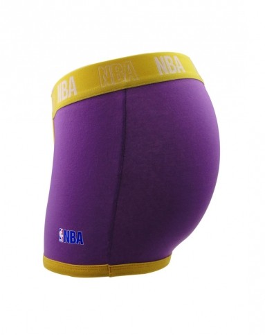 nba 时尚撞色 男款紫色平角内裤