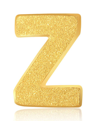 幸福密码字母z足金吊坠不含链约12g