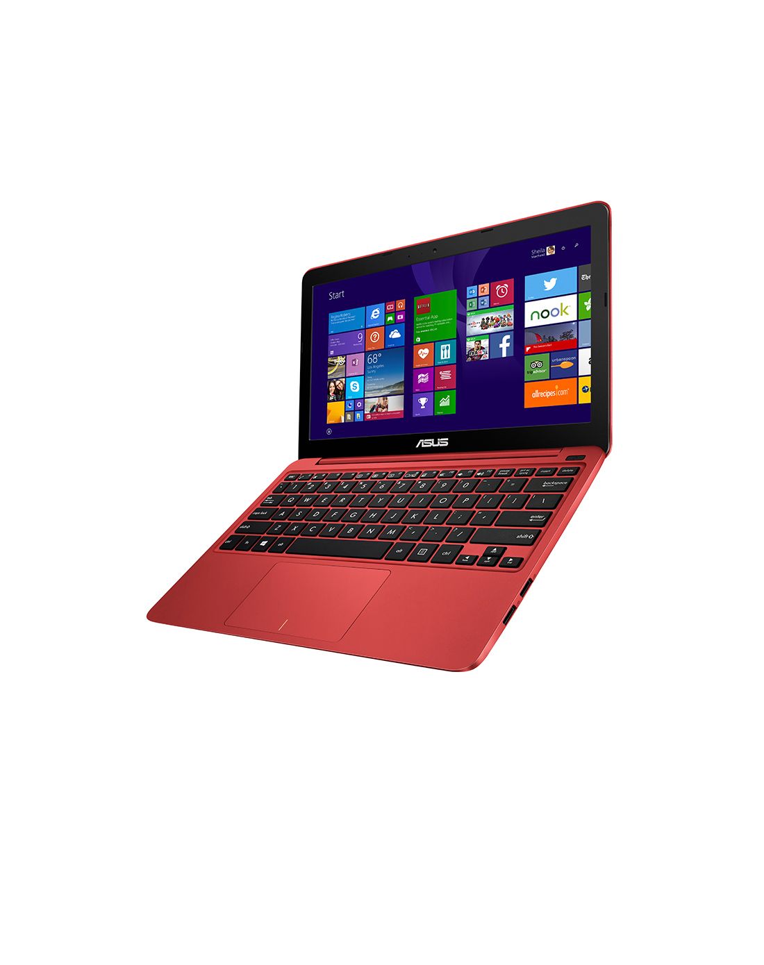 华硕x205 红色四核思聪本x205思聪本 红_唯品会