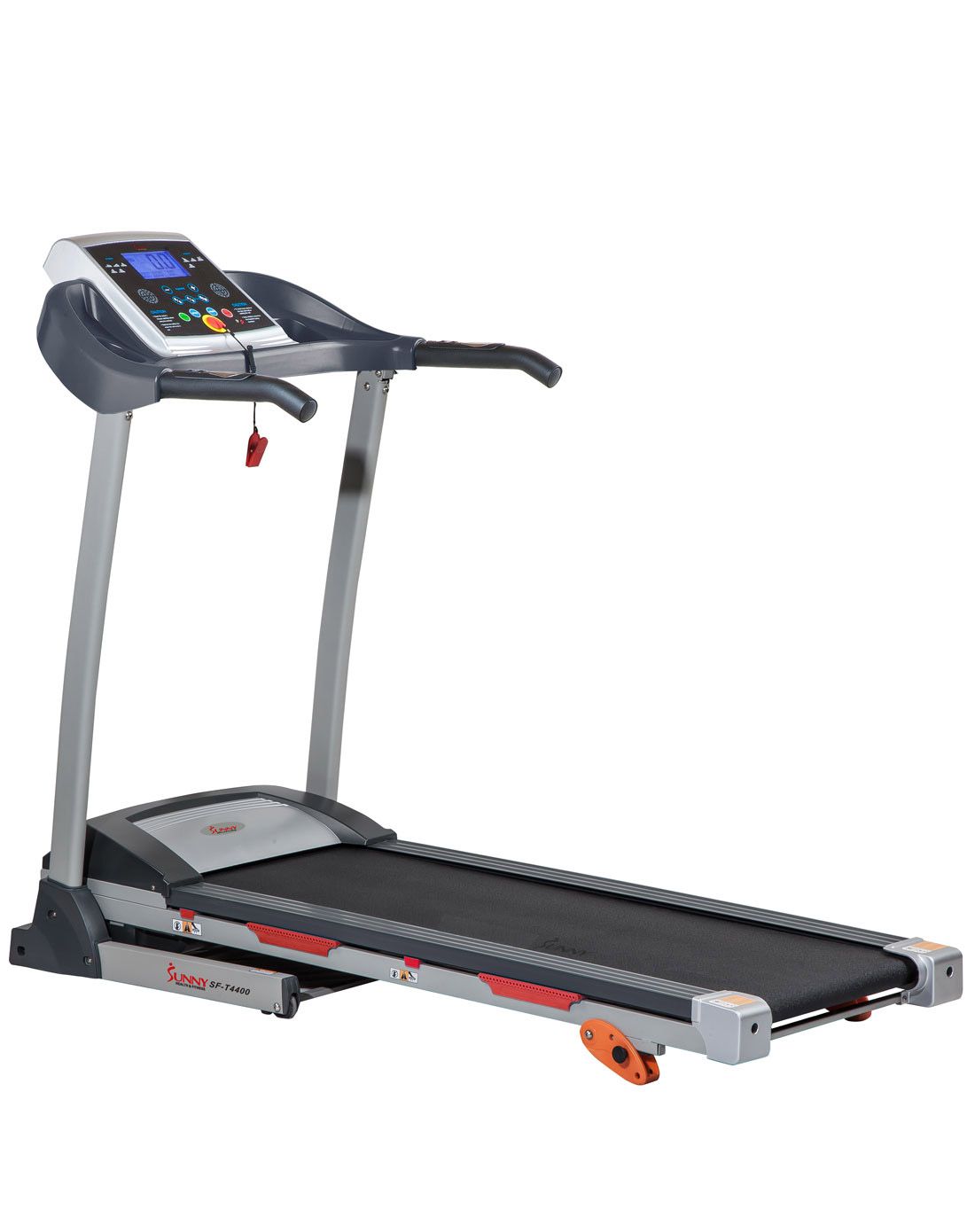 sunny health&fitness健身器材专场中性银色家用入门跑步机 减肥健身