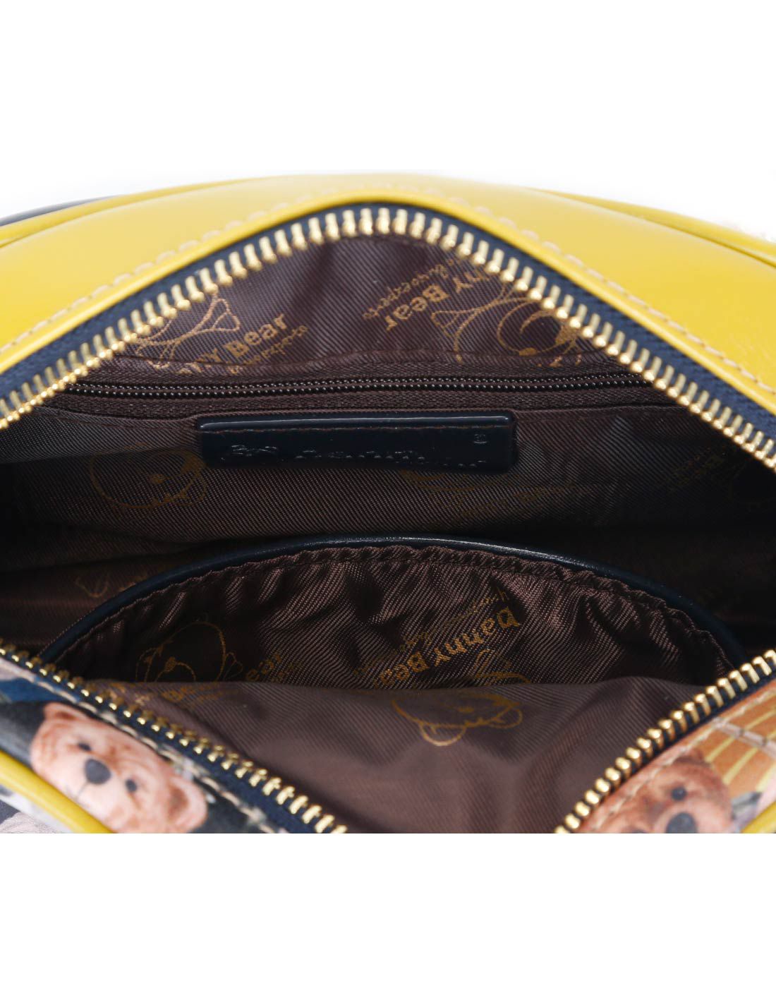 丹尼熊danny bear女款蓝色配黄色贵族熊单肩斜挎包dbwb166006-159