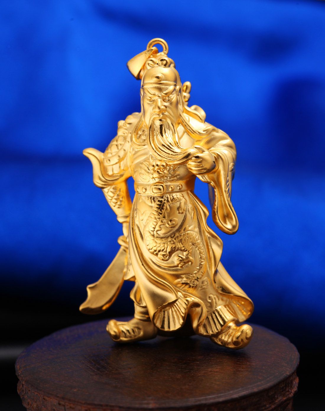 兆亮珠宝 3d硬金关公吊坠约11.69g计价 (不含链)