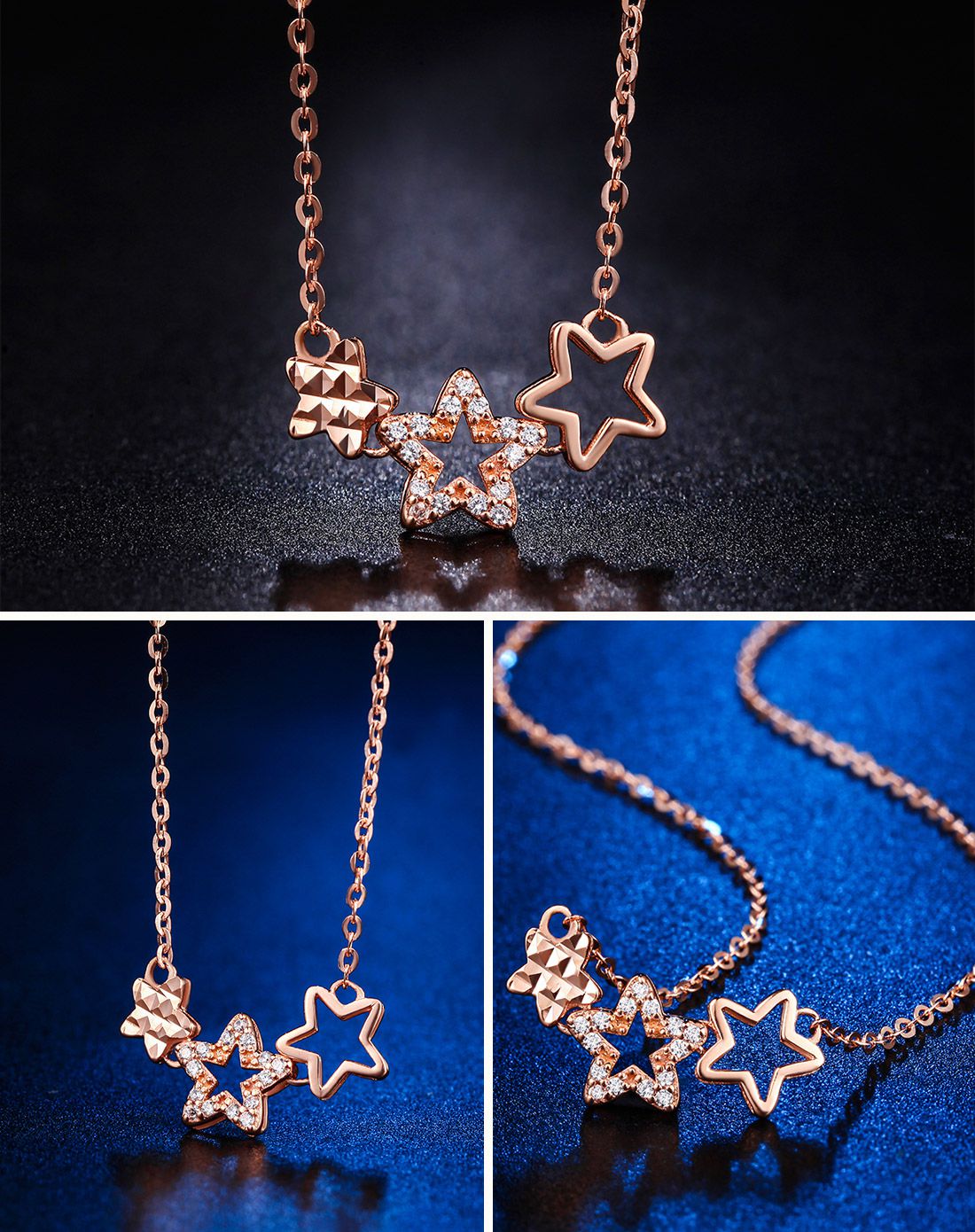 钻宝源珠宝专场钻宝源 18k玫瑰金时尚套链bn0017_唯品会