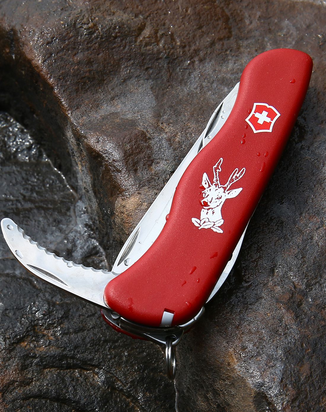 维氏瑞士军刀111mm 狩猎者红色12功能刀