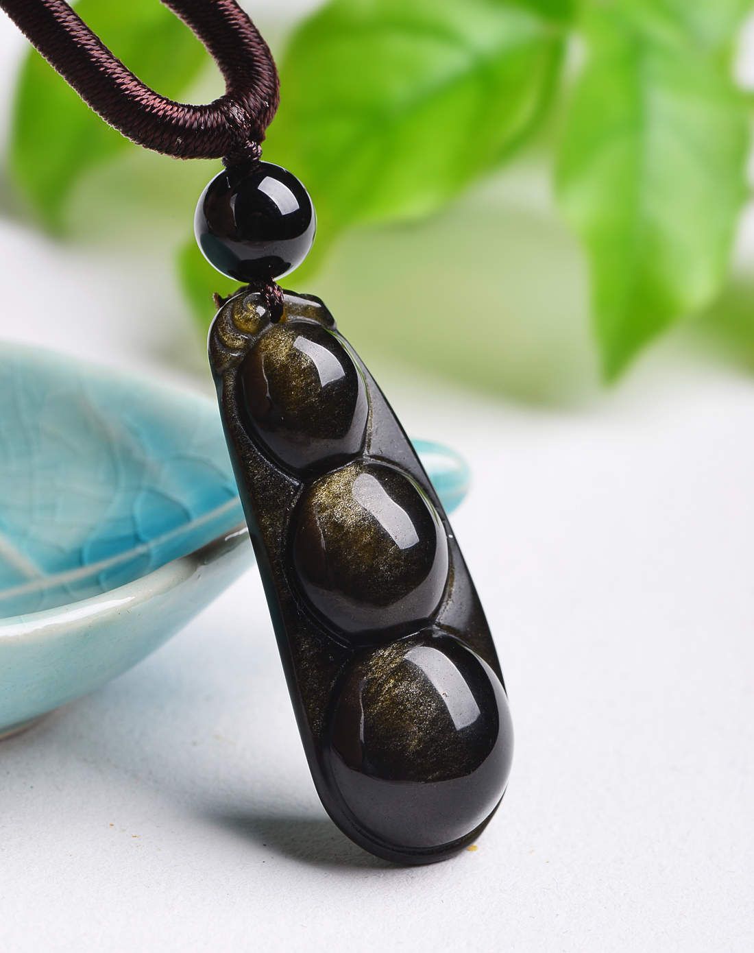 四季发财金曜石项链附证书