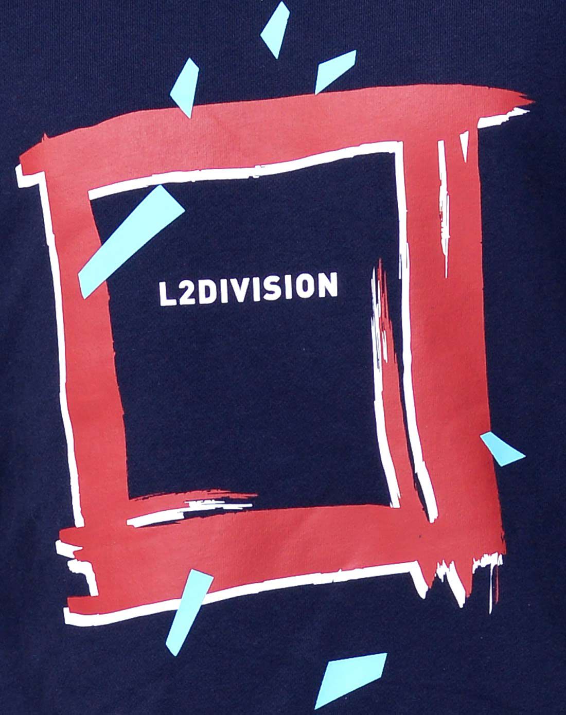 利郎l2 男士藏蓝色字母logo设计潮款卫衣