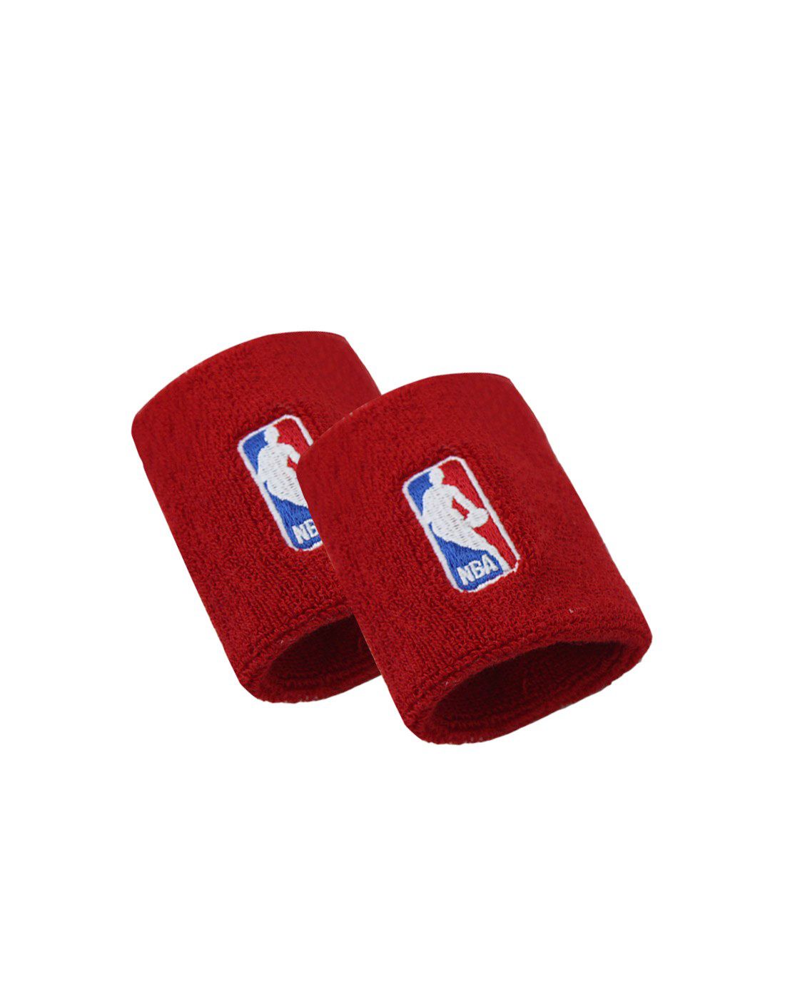 nba 男款红色运动护腕 2只装