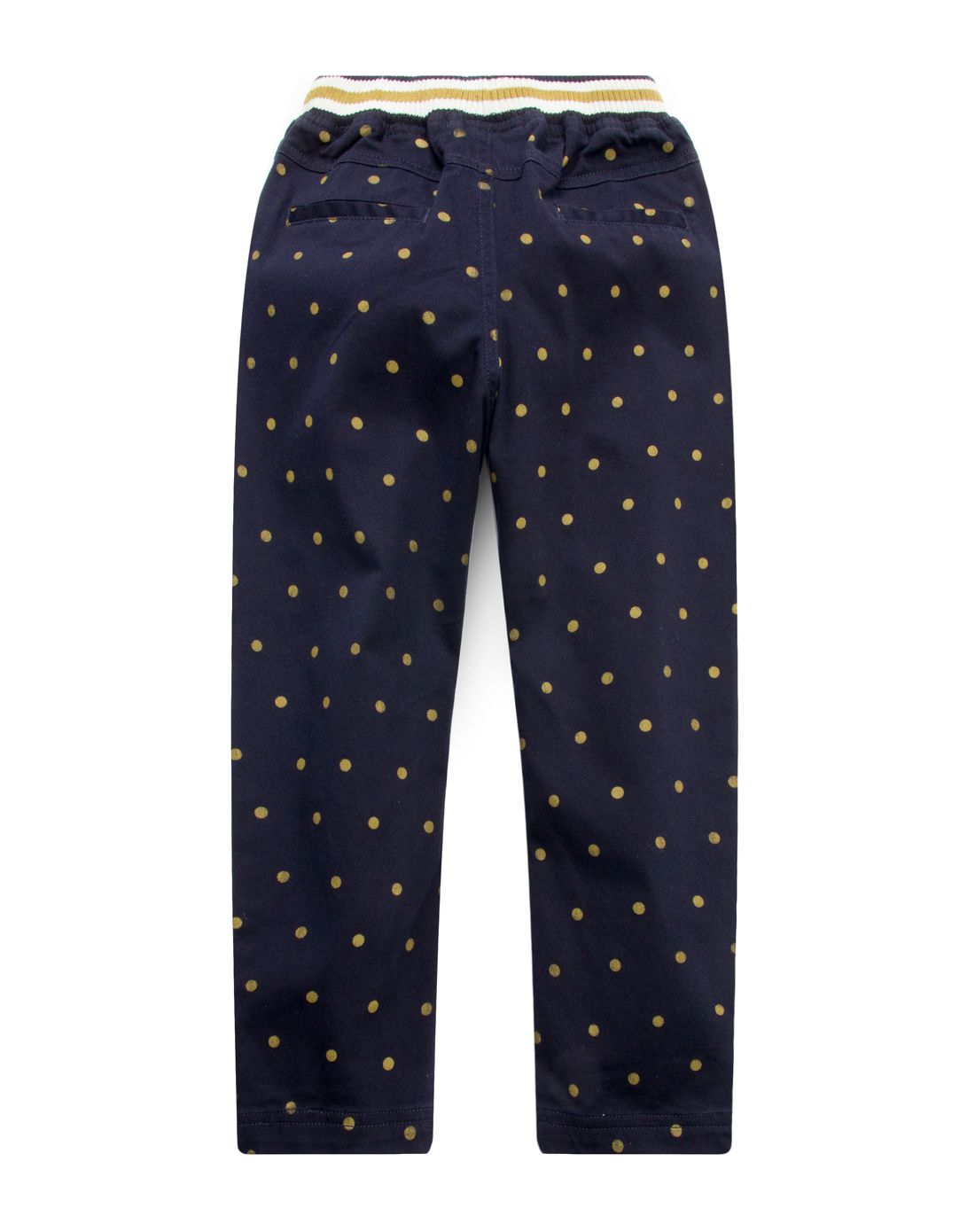 男童藏青o型休闲裤