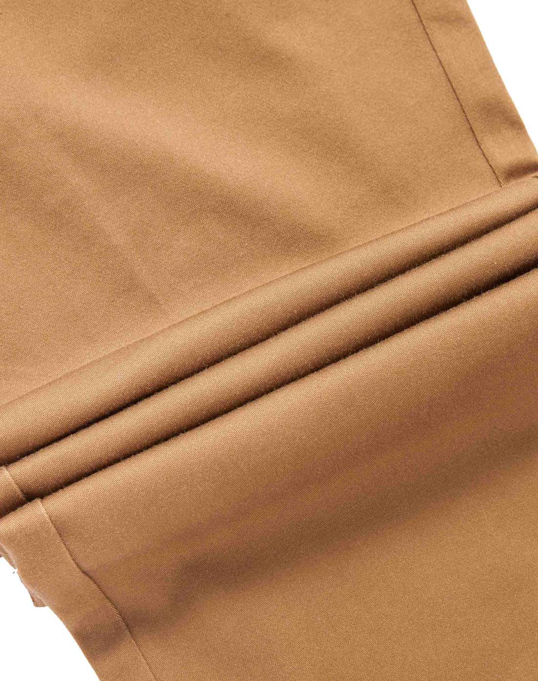 驼色纯色修身百搭休闲裤