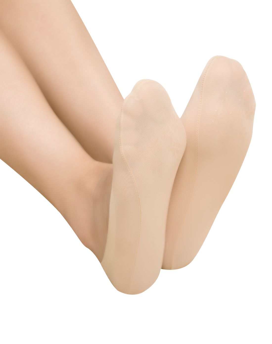 浪莎女款6双肤色舒适脚底防滑船型丝袜