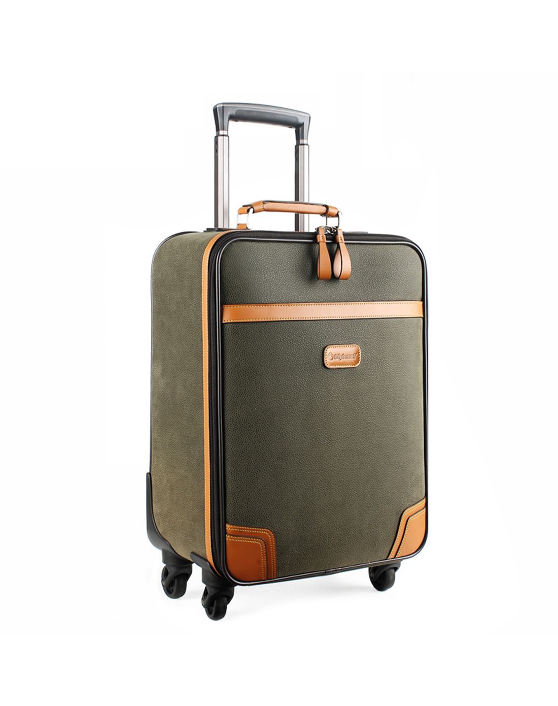 绿色tsa海关锁万向轮拉杆箱