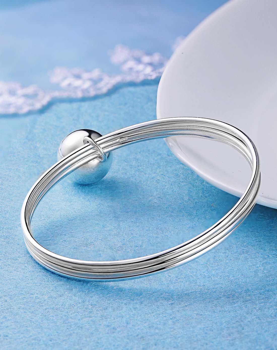 your-d 快乐乐章s990银手镯闭口3圈 带铃铛