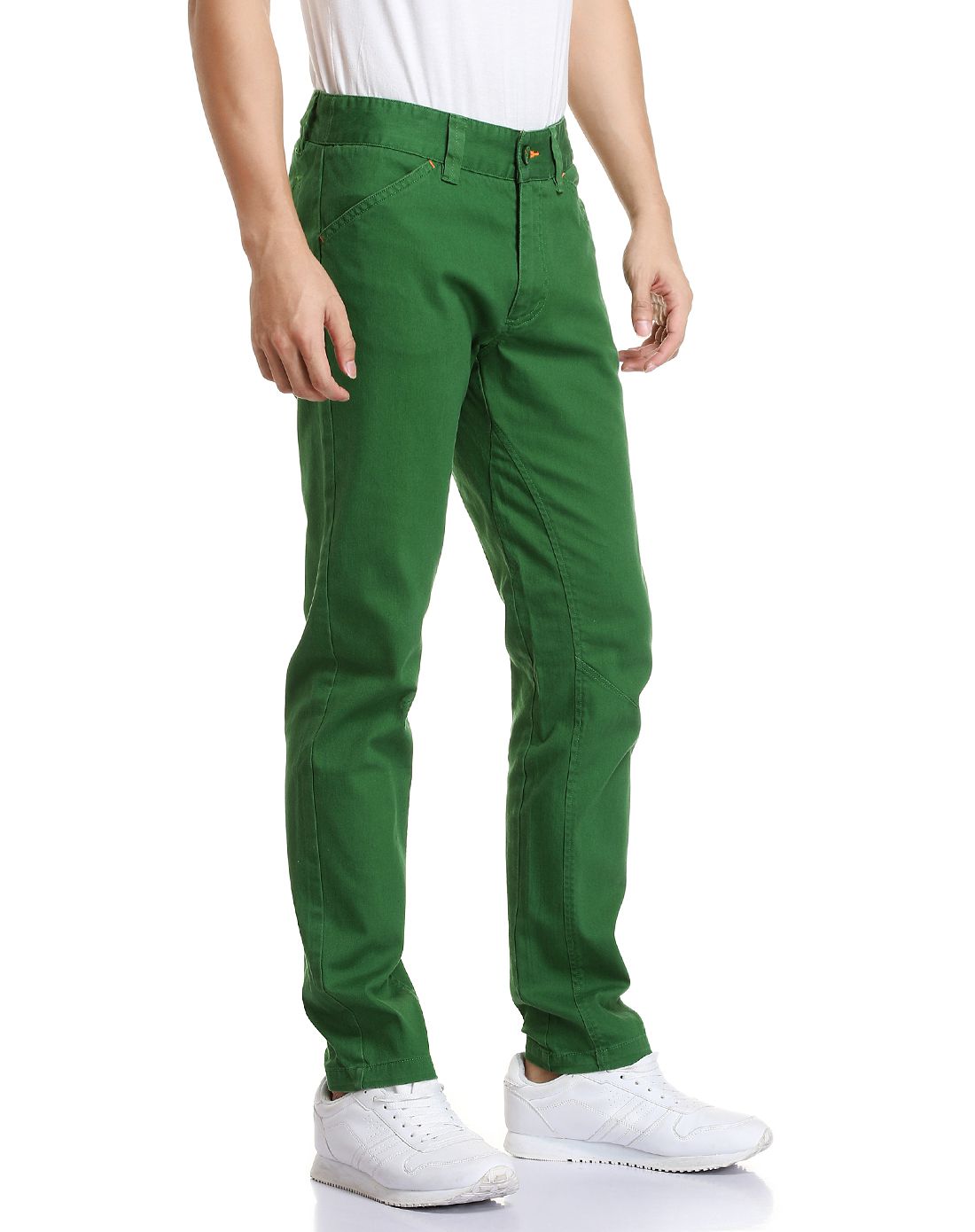 纯棉亲肤 男款绿色长裤 运动生活系列