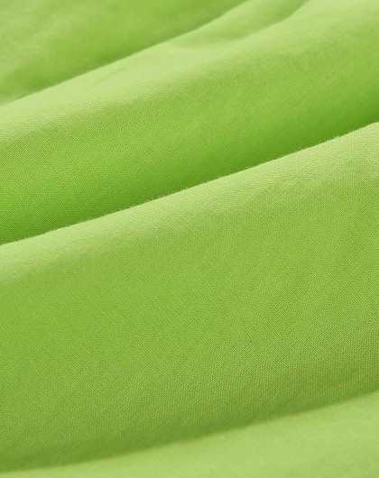 女童青柠绿三角和三脚猫宽版连衣裙