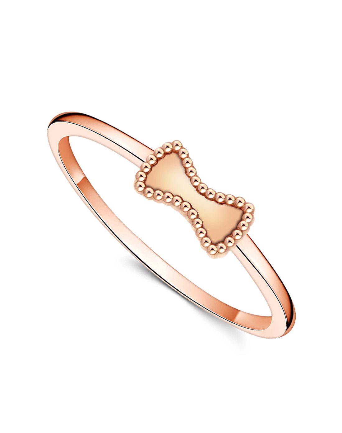 梵迪 小魔仙系列 蝴蝶结 红18k金戒指