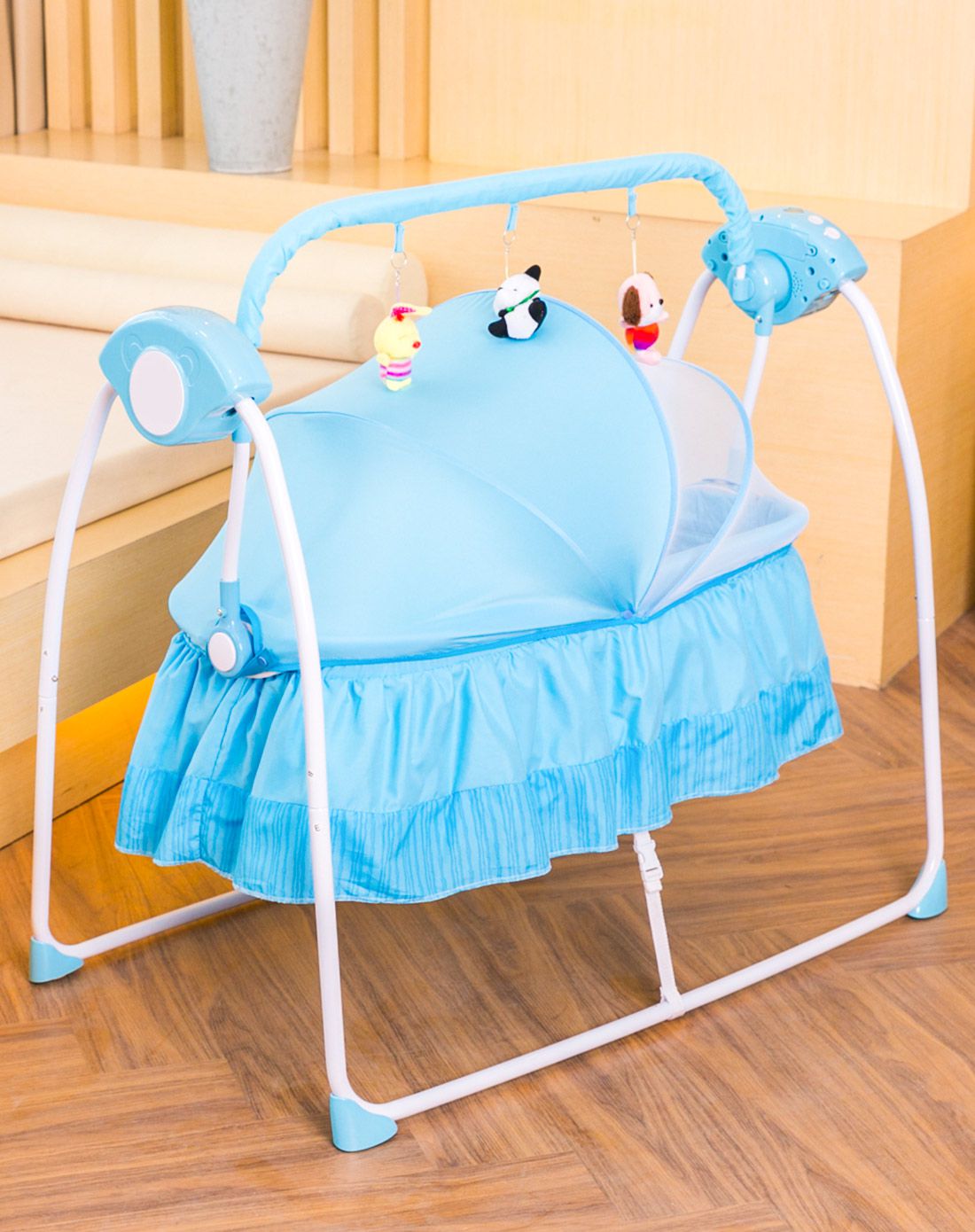 【智能早教电动】电动摇床cbb017 蓝色