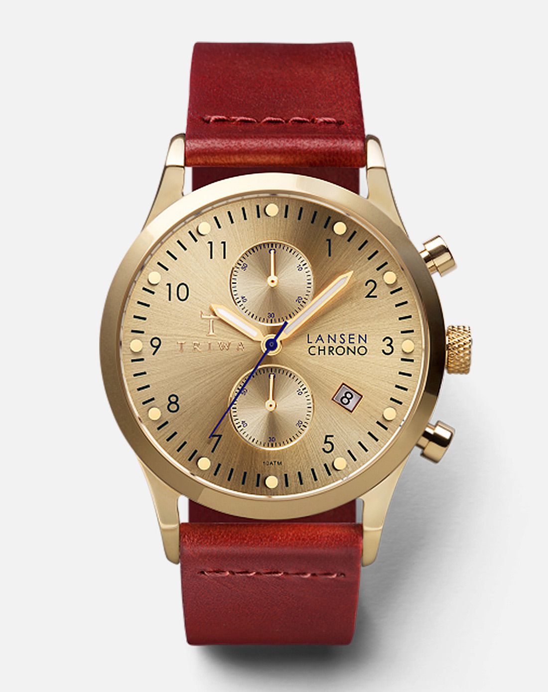 瑞典triwa腕表专场triwa 潮流金色太阳纹表盘双眼女表lcst103-cc_唯品