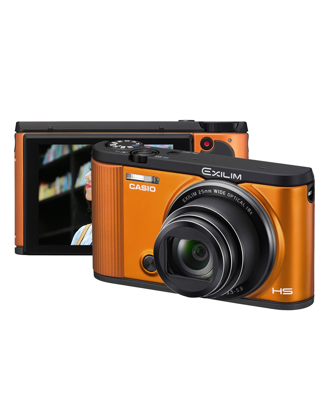 卡西欧ex-zr2000美颜高速橙色数码相机