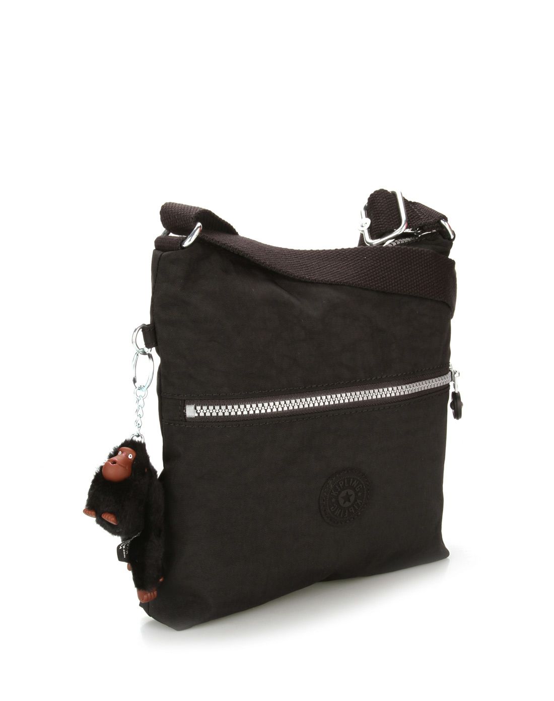 > kipling 女士黑色小号单肩斜挎休闲包